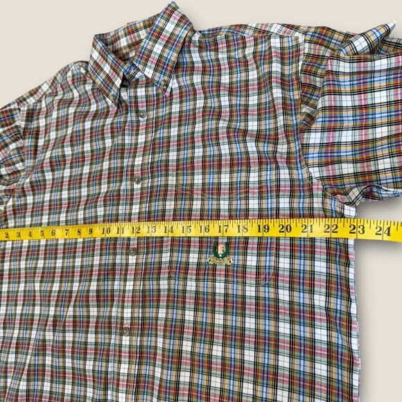 Wrangler Riata Long Sleeve Button Down Shirt Size M Lightweight Multicolor Plaid - Picture 10 of 12